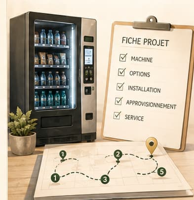 Distributeur automatique, fiche projet et plan des étapes
