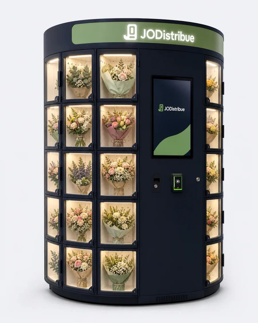 Distributeur automatique réfrigéré de fleurs JODistribue